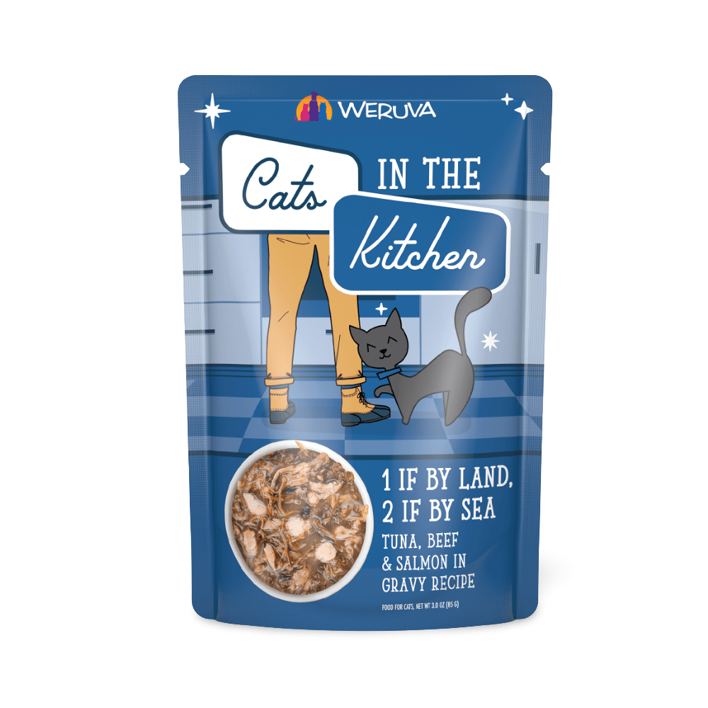 Tuna Beef And Salmon In Gravy Grain Free Wet Cat Food Pouches 1 Tuna Beef And Salmon In Gravy Grain Free Wet Cat Food Pouches
