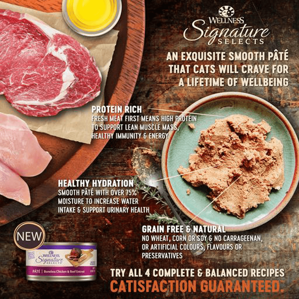 Signature Selects Pate Boneless Chicken And Beef Entree Wet Cat Food 5 Signature Selects Pate Boneless Chicken And Beef Entree Wet Cat Food