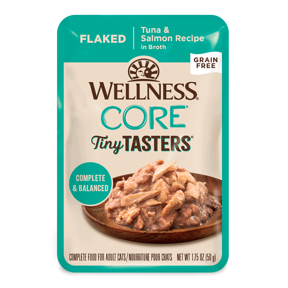 Core Tiny Tasters Flaked Tuna And Salmon In Broth Wet Cat Food 1 Core Tiny Tasters Flaked Tuna And Salmon In Broth Wet Cat Food