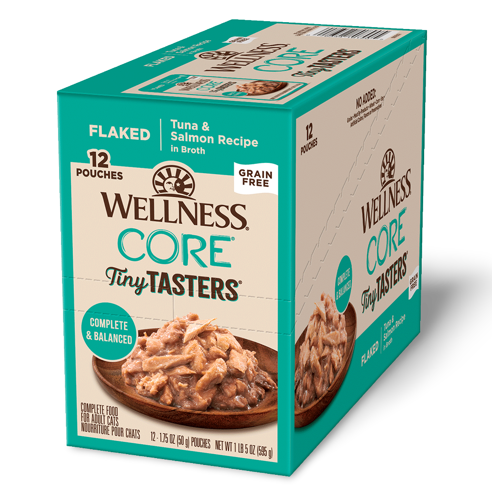 Core Tiny Tasters Flaked Tuna And Salmon In Broth Wet Cat Food 2 Core Tiny Tasters Flaked Tuna And Salmon In Broth Wet Cat Food