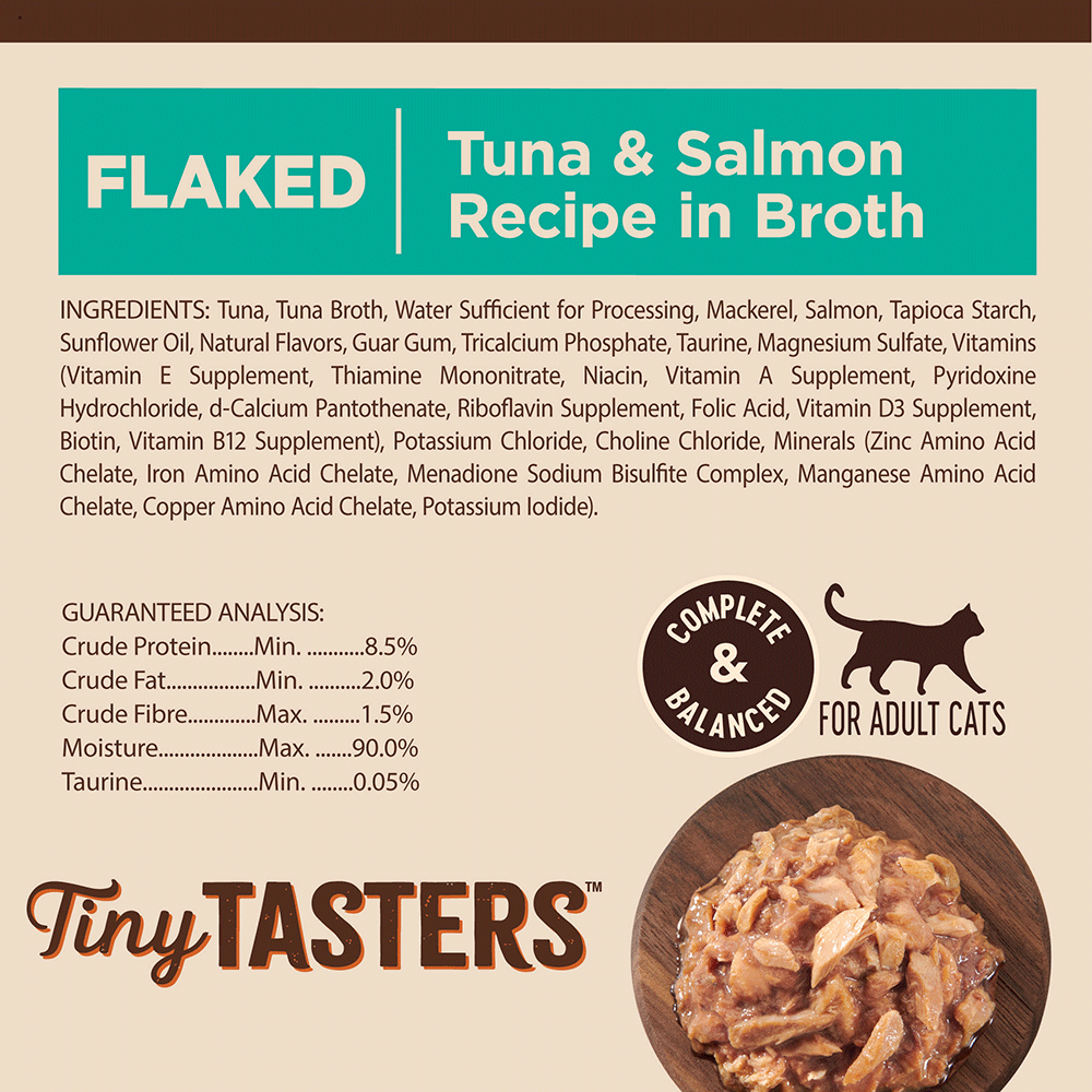 Core Tiny Tasters Flaked Tuna And Salmon In Broth Wet Cat Food 7 Core Tiny Tasters Flaked Tuna And Salmon In Broth Wet Cat Food