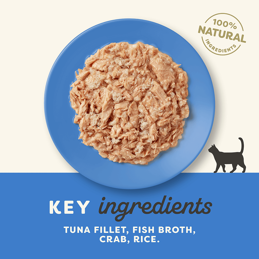 Wet Cat Food Adult Tuna Fillet With Crab Tin 4 Wet Cat Food Adult Tuna Fillet With Crab Tin