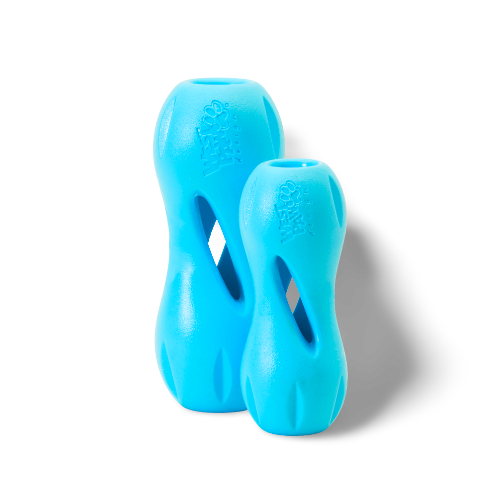 Qwizl Treat Dispensing Dog Toy Blue 7 Qwizl Treat Dispensing Dog Toy Blue