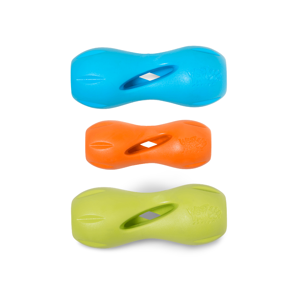 Qwizl Treat Dispensing Dog Toy Blue 8 Qwizl Treat Dispensing Dog Toy Blue