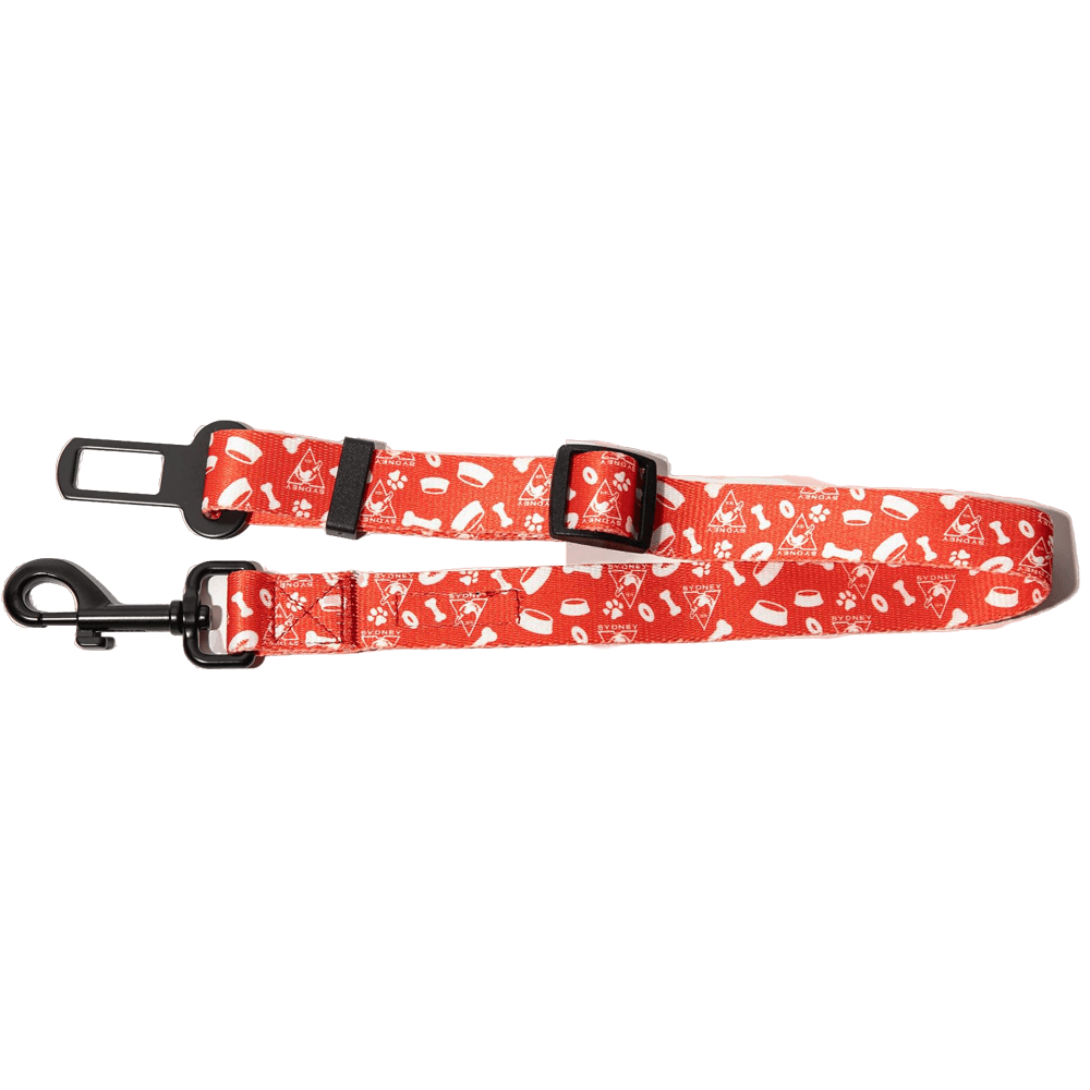 Afl Sydney Swans Dog Safety Belt
