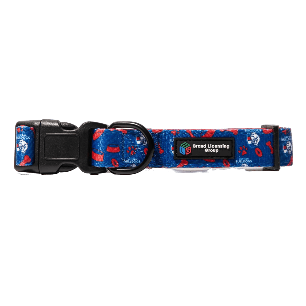 Afl Western Bulldogs Dog Collar 1 Afl Western Bulldogs Dog Collar