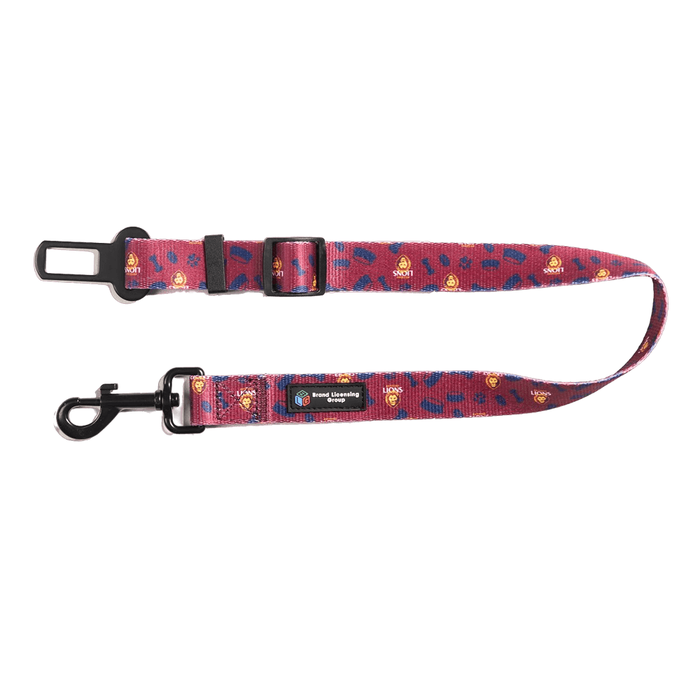 Afl Brisbane Lions Dog Safety Belt