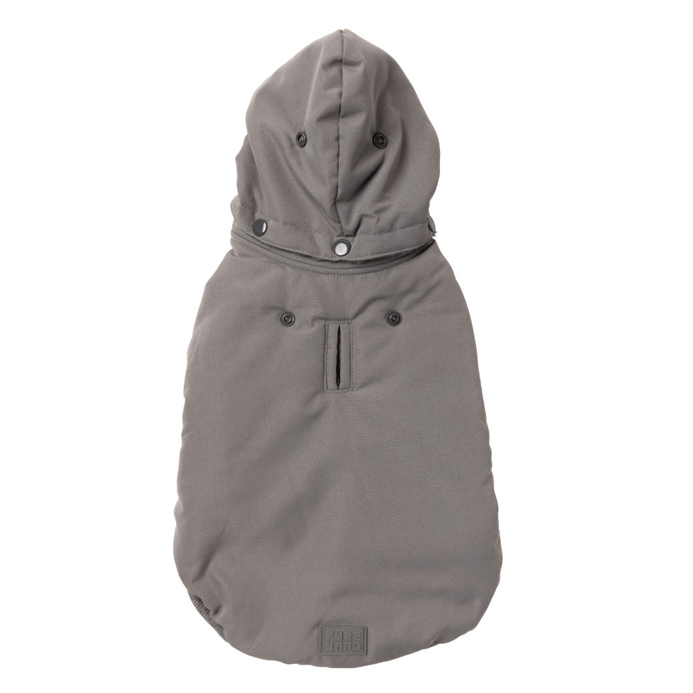 Grey Essential Padded Dog Jacket 1 Grey Essential Padded Dog Jacket