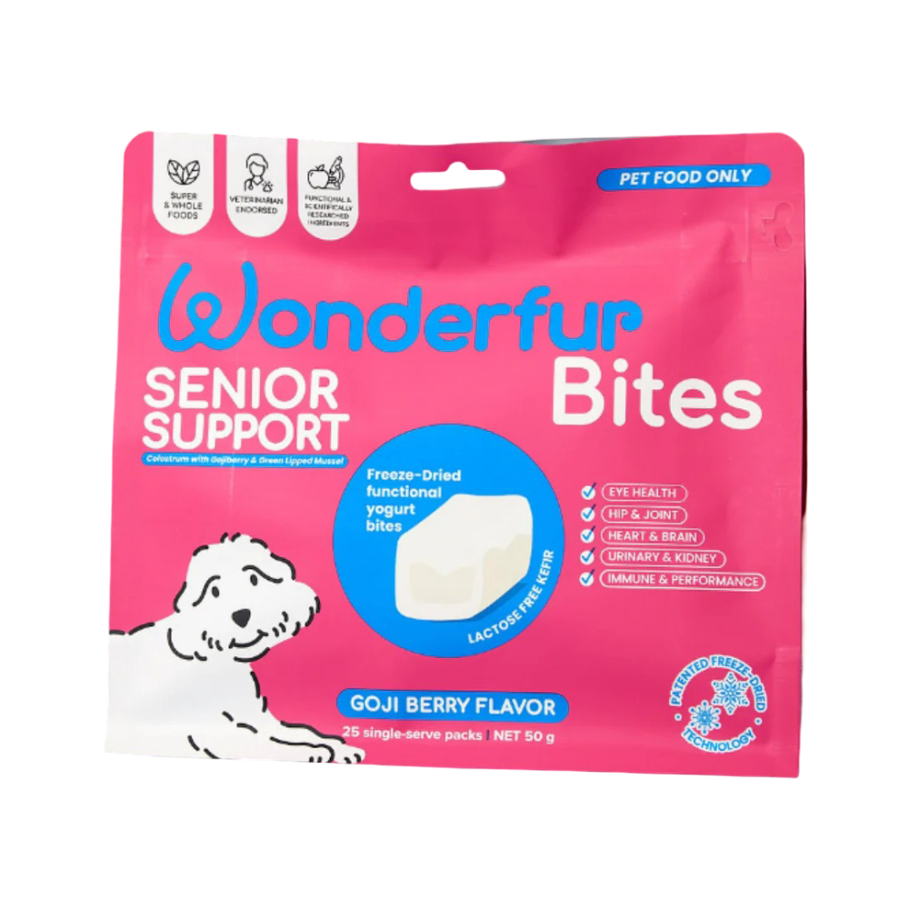 Bites Senior Support Dog Probiotic Yogurt Freeze Dried Chews