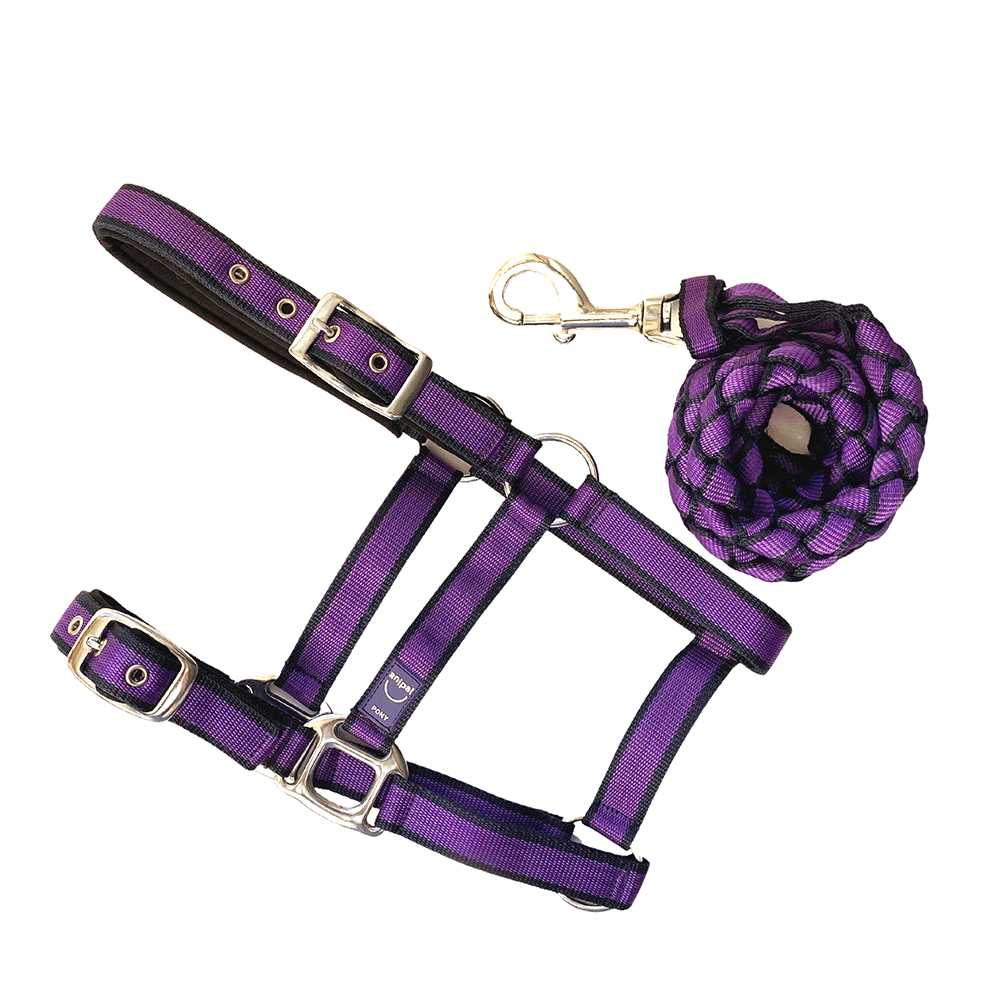 Anipal Comfort Horse Halter And Lead Autumn Lilac