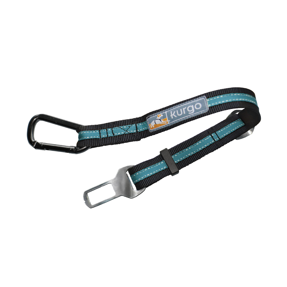 Kurgo Direct To Seatbelt Tether Blue