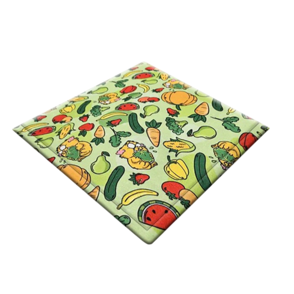 Kitchenette Fleece Cage Liner Veggie Patch for Guinea Pigs 2 Kitchenette Fleece Cage Liner Veggie Patch for Guinea Pigs