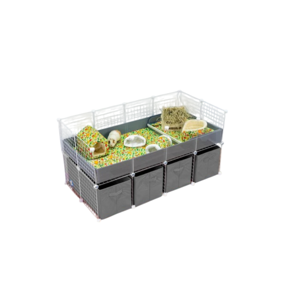 Kitchenette Fleece Cage Liner Veggie Patch for Guinea Pigs 3 Kitchenette Fleece Cage Liner Veggie Patch for Guinea Pigs