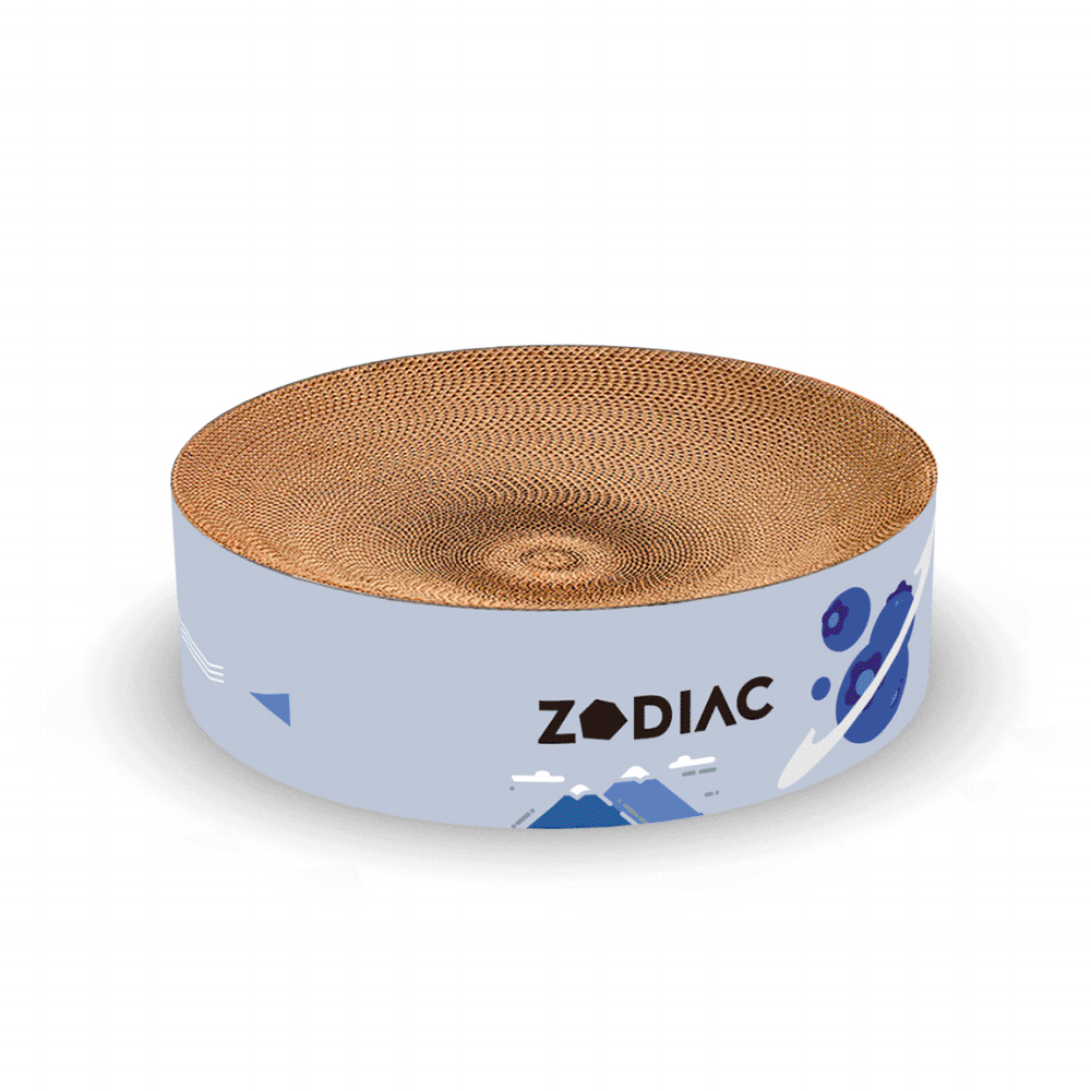 Zodiac Round Cat Scratcher Blueberry 1 Zodiac Round Cat Scratcher Blueberry