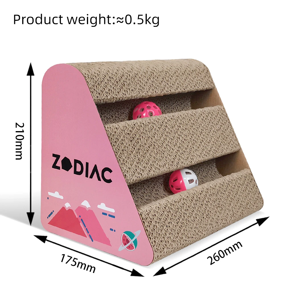Zodiac Triangle Cat Ball Cat Scratcher Watermelon 2 Zodiac Triangle Cat Ball Cat Scratcher Watermelon