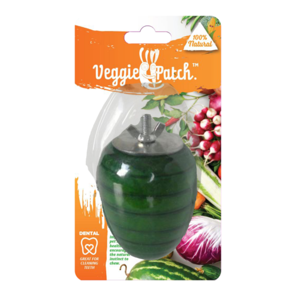 Veggie Patch Apple To Gnaw Small Animal Wood Chew With Cage Attacher