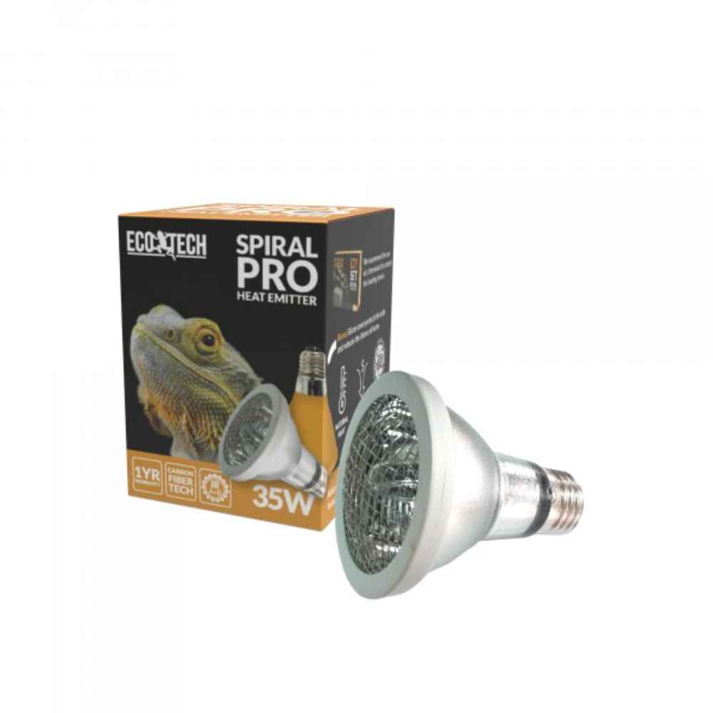 Reptile Spiral Pro Carbon Fibre Tech Heat Emitter 35w 1 Reptile Spiral Pro Carbon Fibre Tech Heat Emitter 35w