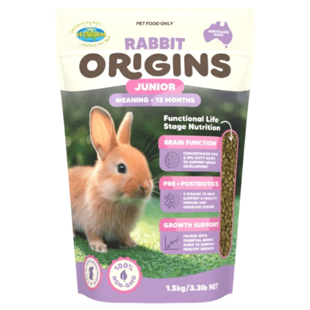 Vetafarm Origins Junior Rabbit Pellet Food 1 Vetafarm Origins Junior Rabbit Pellet Food