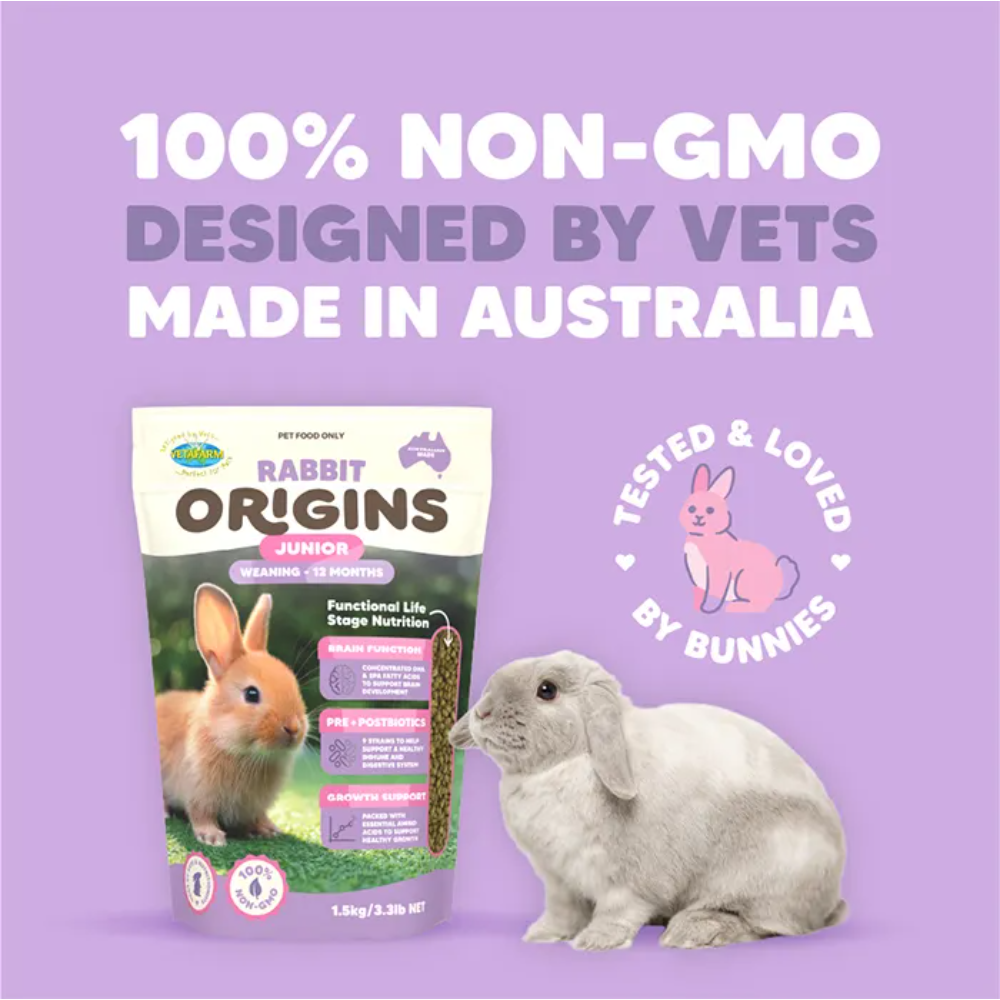 Vetafarm Origins Junior Rabbit Pellet Food 8 Vetafarm Origins Junior Rabbit Pellet Food