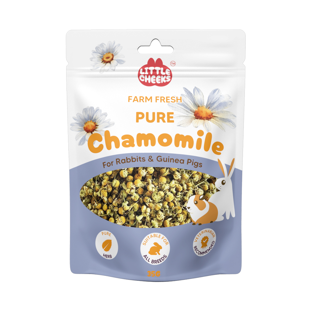 Little Cheeks Farm Fresh Pure Chamomile For Rabbits And Guinea Pigs Treats