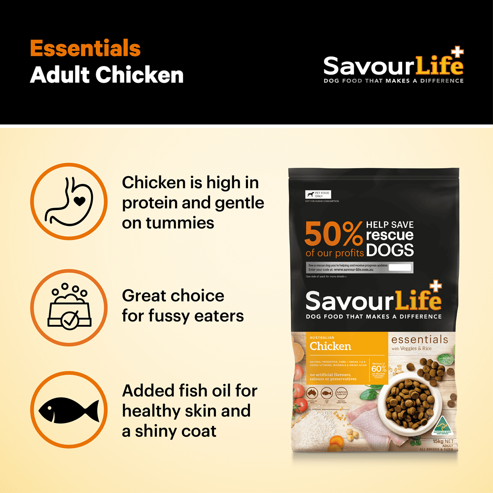 Essentials Adult Chicken Dry Dog Food 6 Essentials Adult Chicken Dry Dog Food